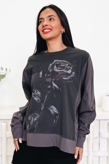 Rose Darling Graphic Top - 3 Colors!