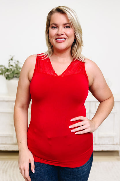 Just Go With It Reversible Lace Tank Top - 10 Colors!