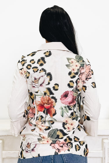 Blooming Trail Leopard Floral Jacket