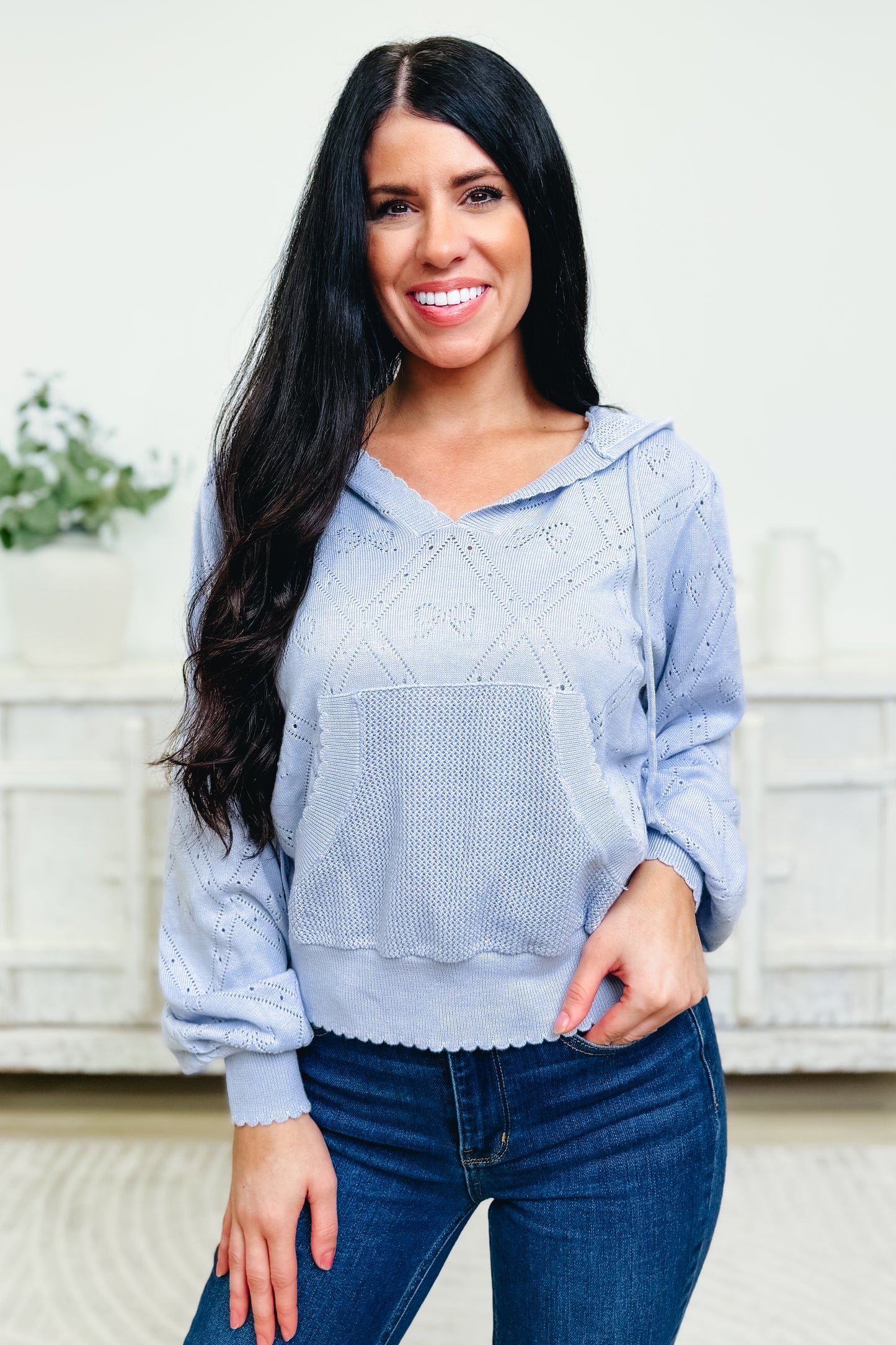 Pretty Please Knit Hoodie Sweater - 2 Colors!