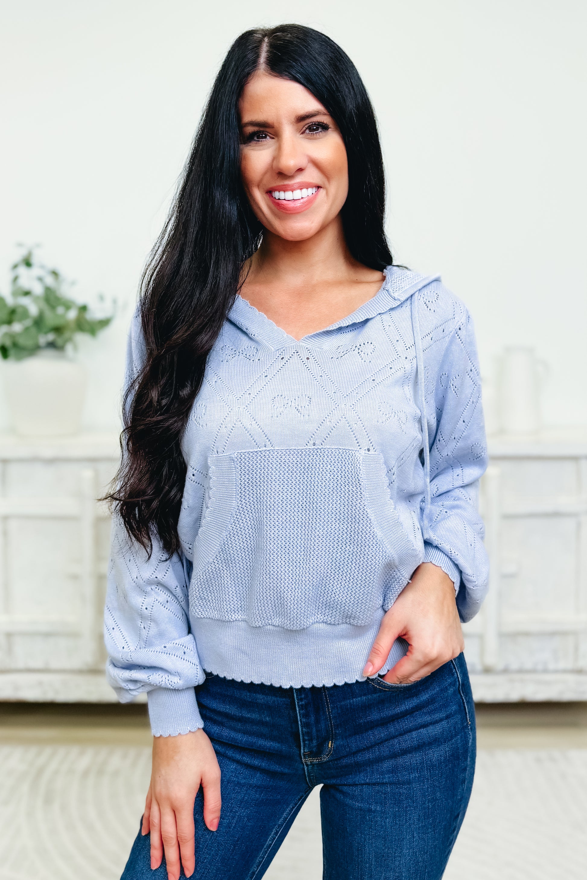 Pretty Please Knit Hoodie Sweater - 2 Colors!