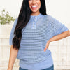Check Your Energy Open Knit Top