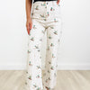 Duck Duck Groove Mallard Denim Wide Leg Pants - Ivory