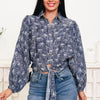 Bow & Behold Bow Button Down Top