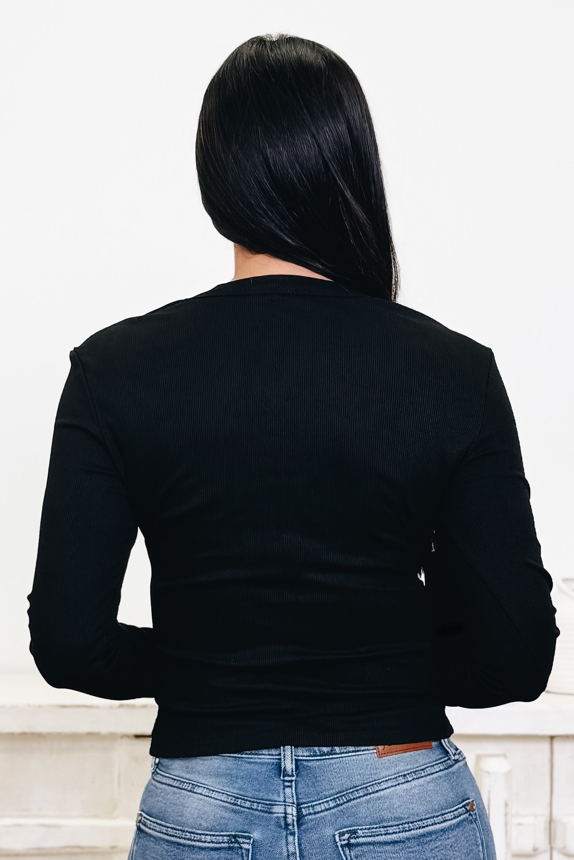 Solid Color Slim Fit Long Sleeve T-Shirt