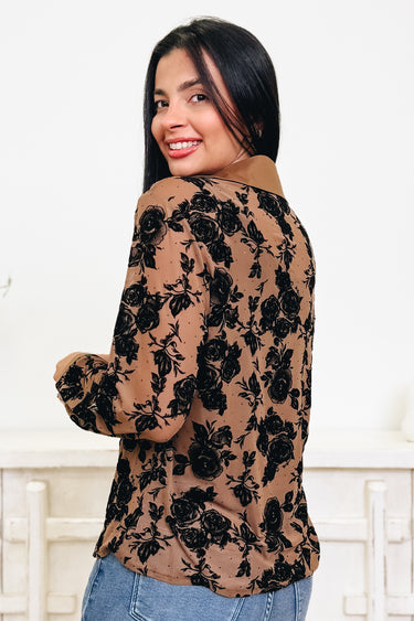 Treasure Hunting Floral Button Down Top - 2 Colors!