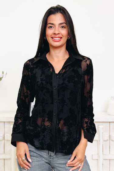 Treasure Hunting Floral Button Down Top - 2 Colors!