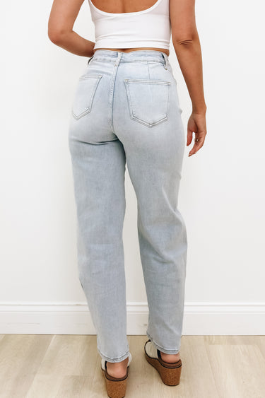 In My Bag By Anniewear - Barrel Leg Jeans - Light Denim