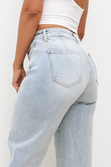 In My Bag By Anniewear - Barrel Leg Jeans - Light Denim