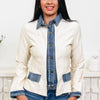 Front Row Denim Trim Jacket