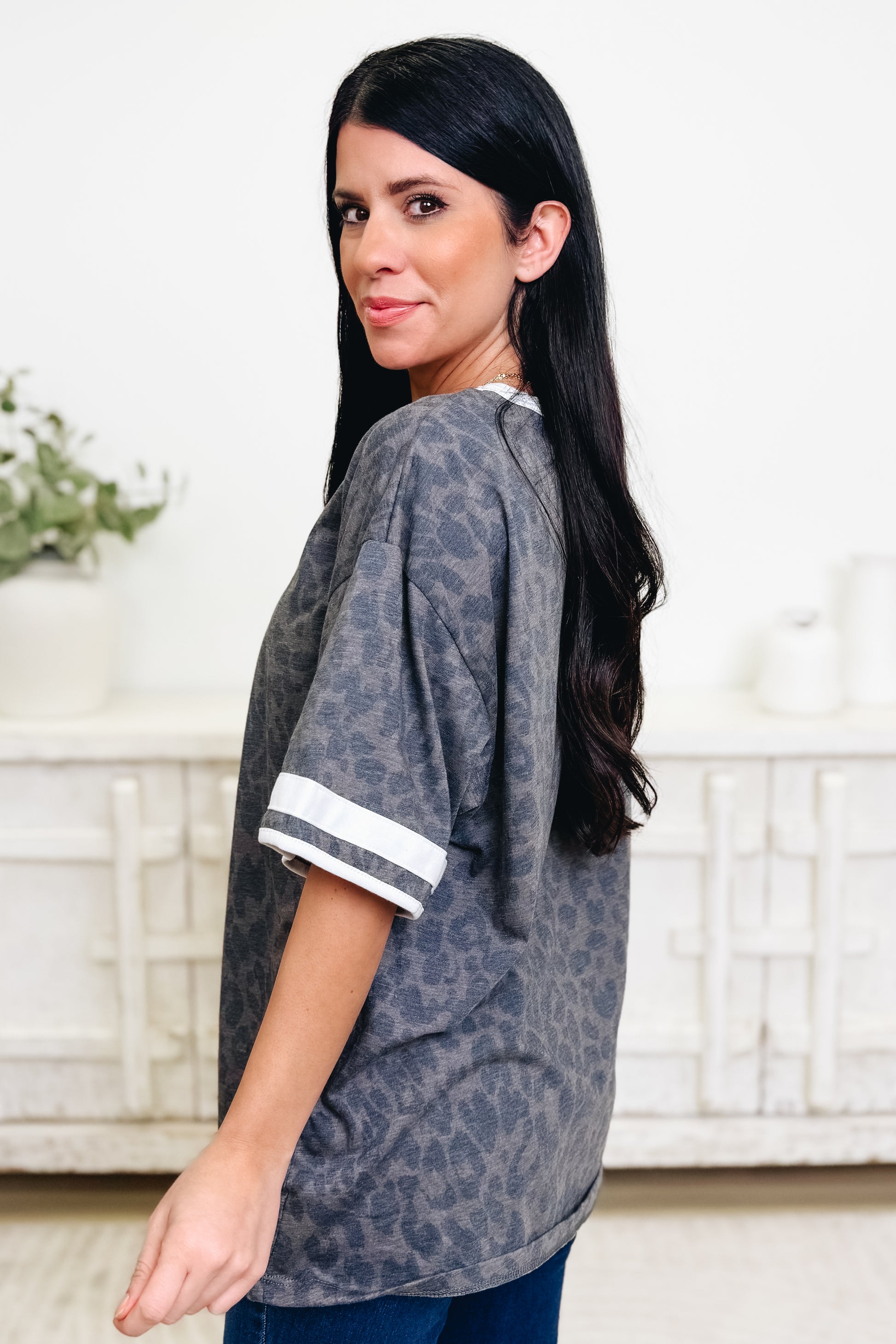 Jersey Roar Leopard Top - 2 Colors!