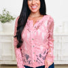 Sweet As Spring Lace Button Down Top - 2 Colors!