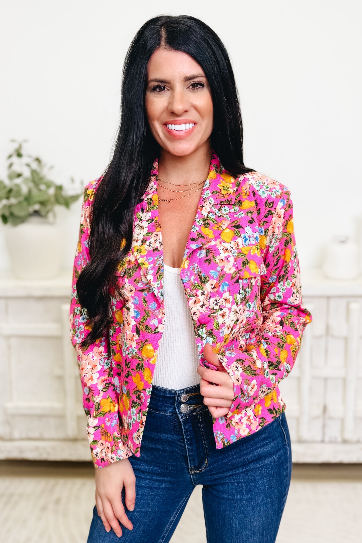 In A Moment Like This Floral Blazer