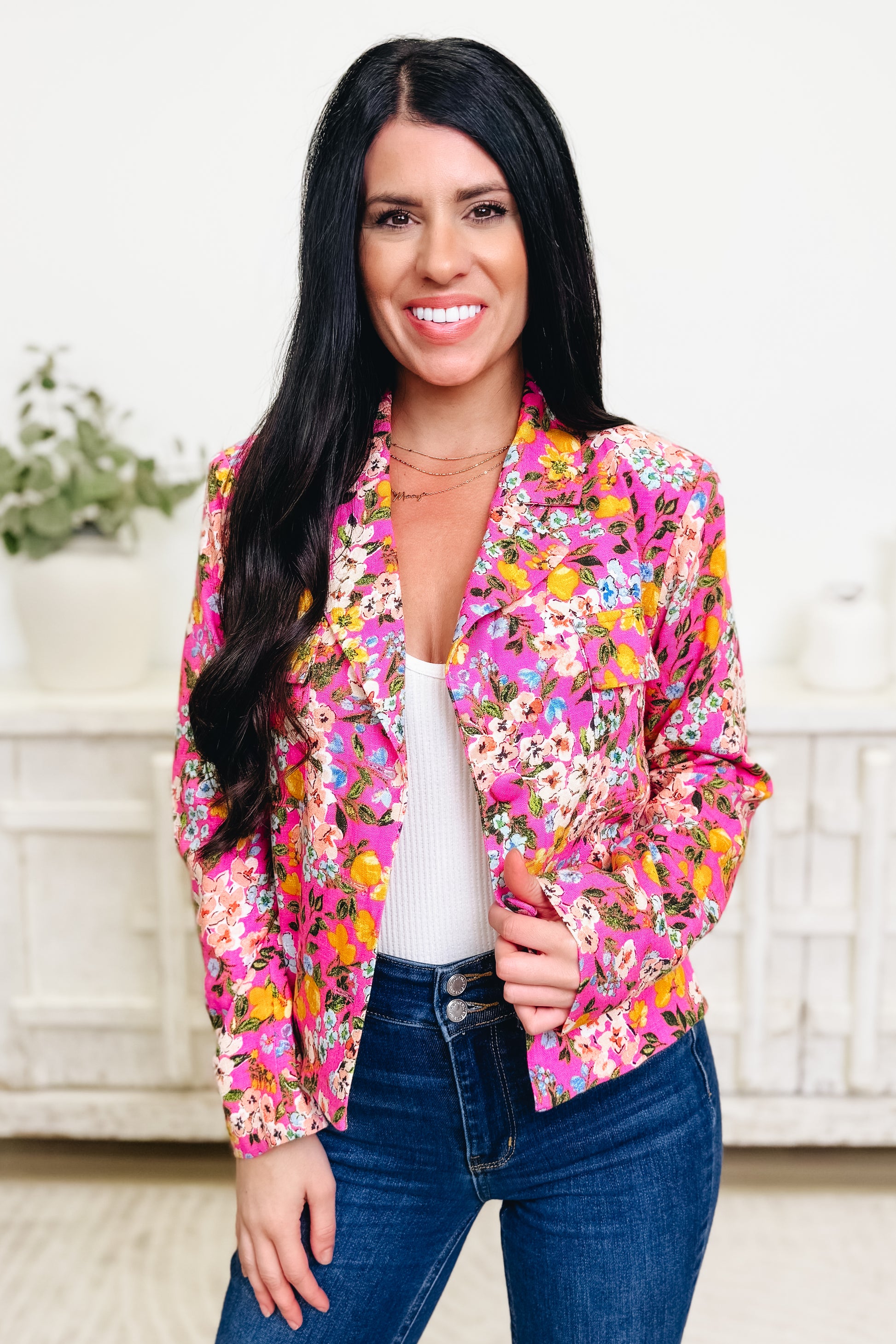 In A Moment Like This Floral Blazer