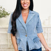 Layer Game Denim Blazer