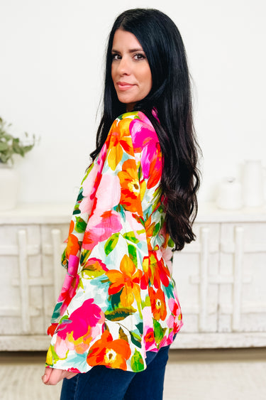 Having The Chance Floral Top