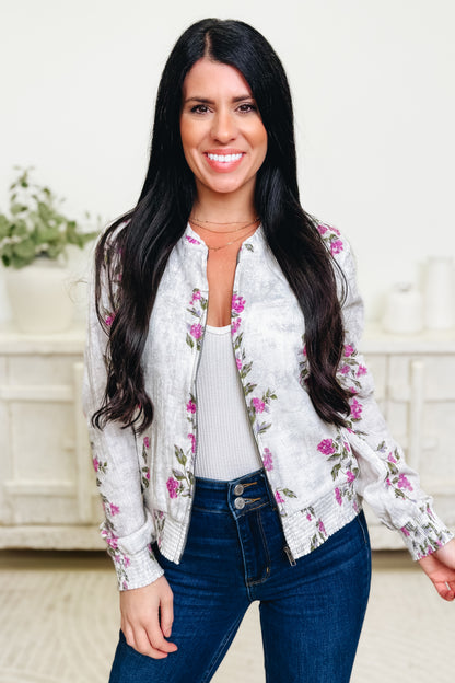 Oh My Soul Floral Bomber Jacket - 2 Colors!