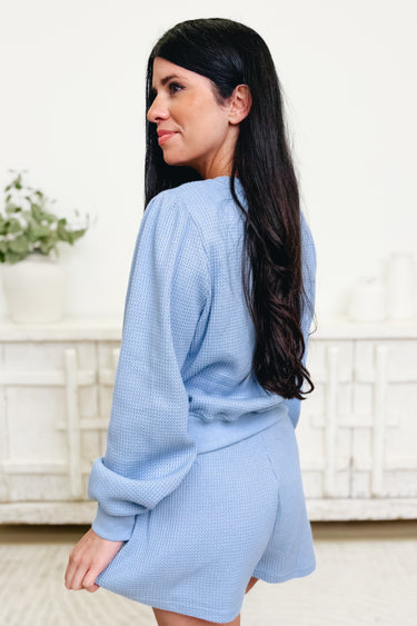 Blossom Babe Waffle Knit Shorts Set