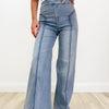 Downtown Darling By Fate - Wide Leg Jeans - Light Denim
