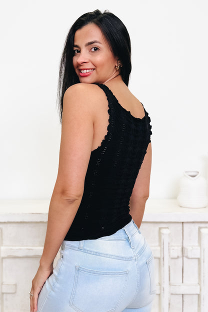 Time For Choosin' Floral Edge Tank Top - 3 Colors!