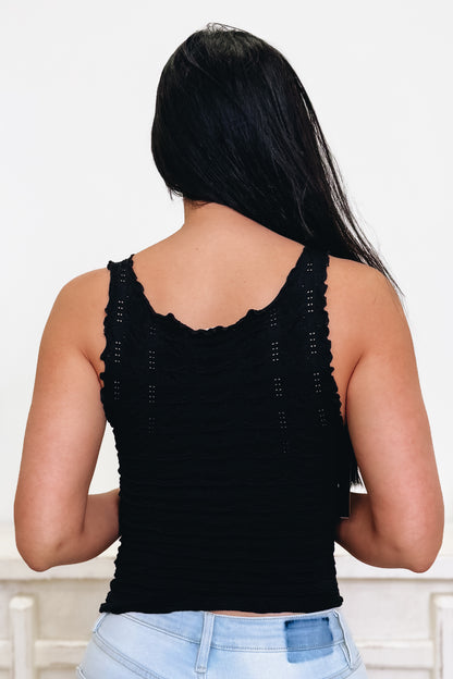 Time For Choosin' Floral Edge Tank Top - 3 Colors!