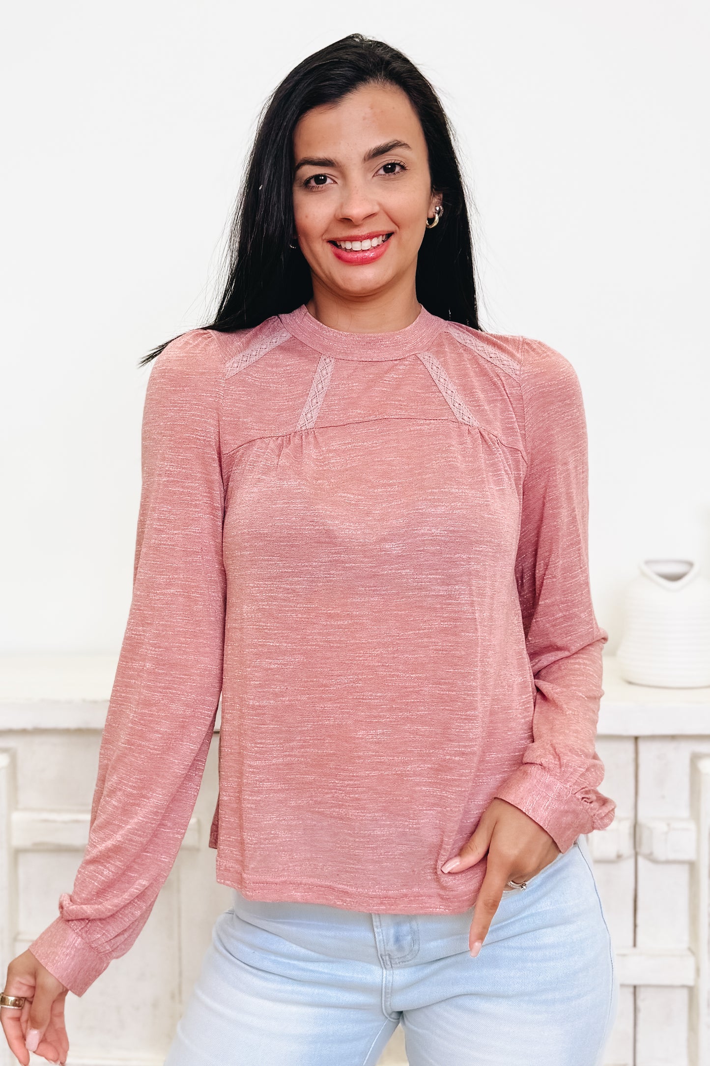 Lacey Space Top - 3 Colors!