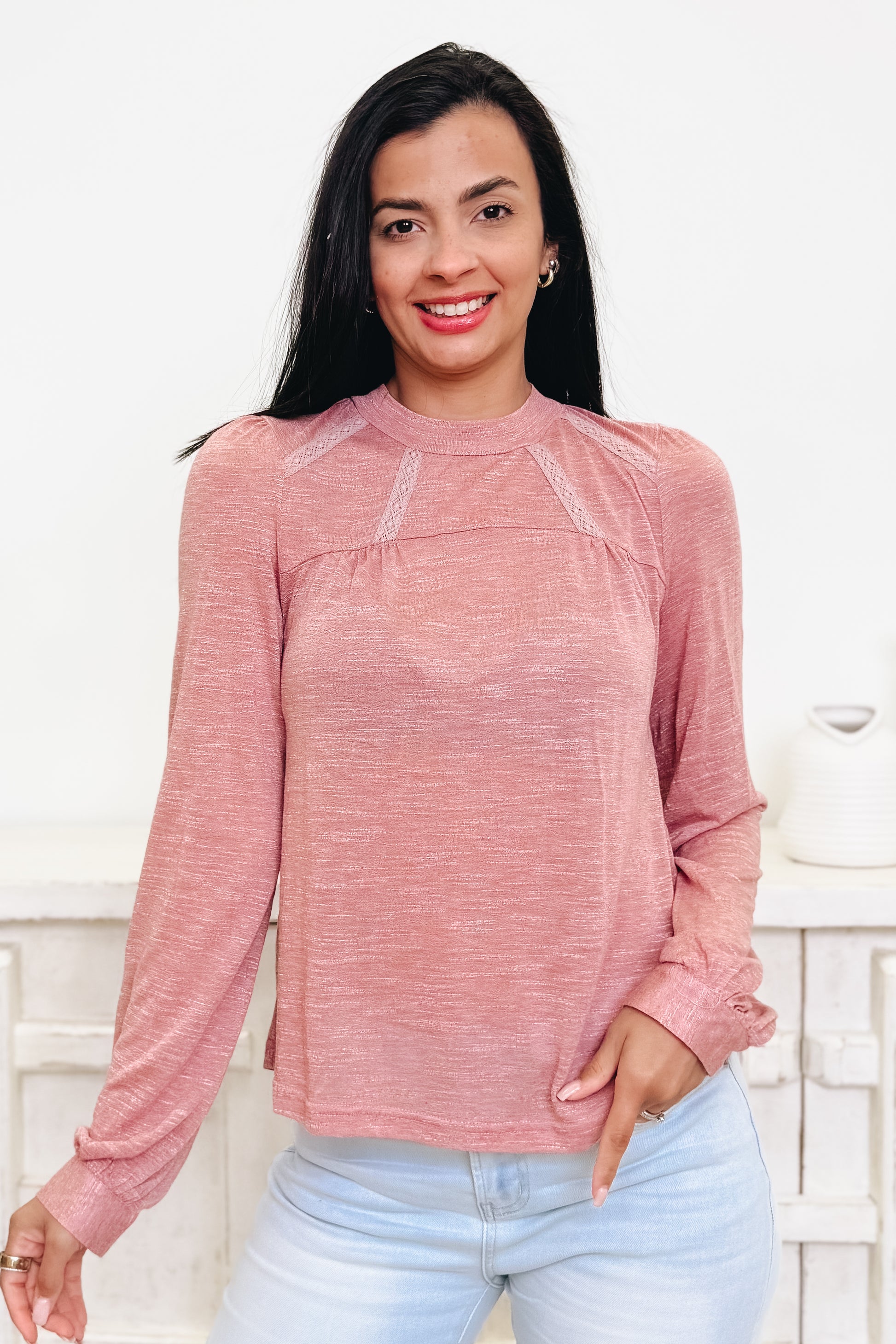 Lacey Space Top - 3 Colors!