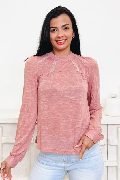 Lacey Space Top - 3 Colors!