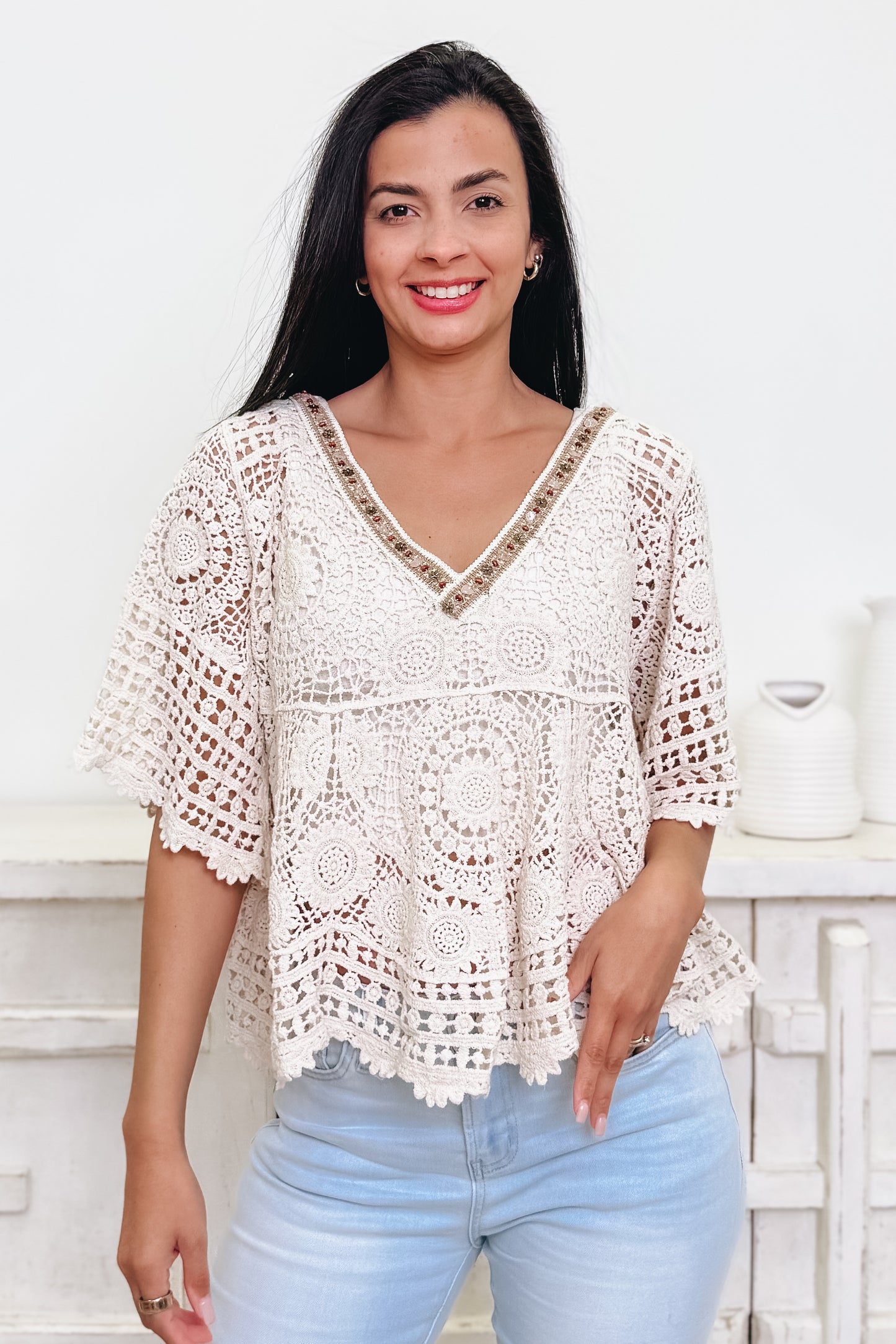 The Simply Perfect Crochet Top - 4 Colors!