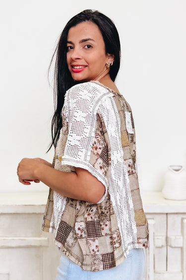 Hopscotch Floral Top