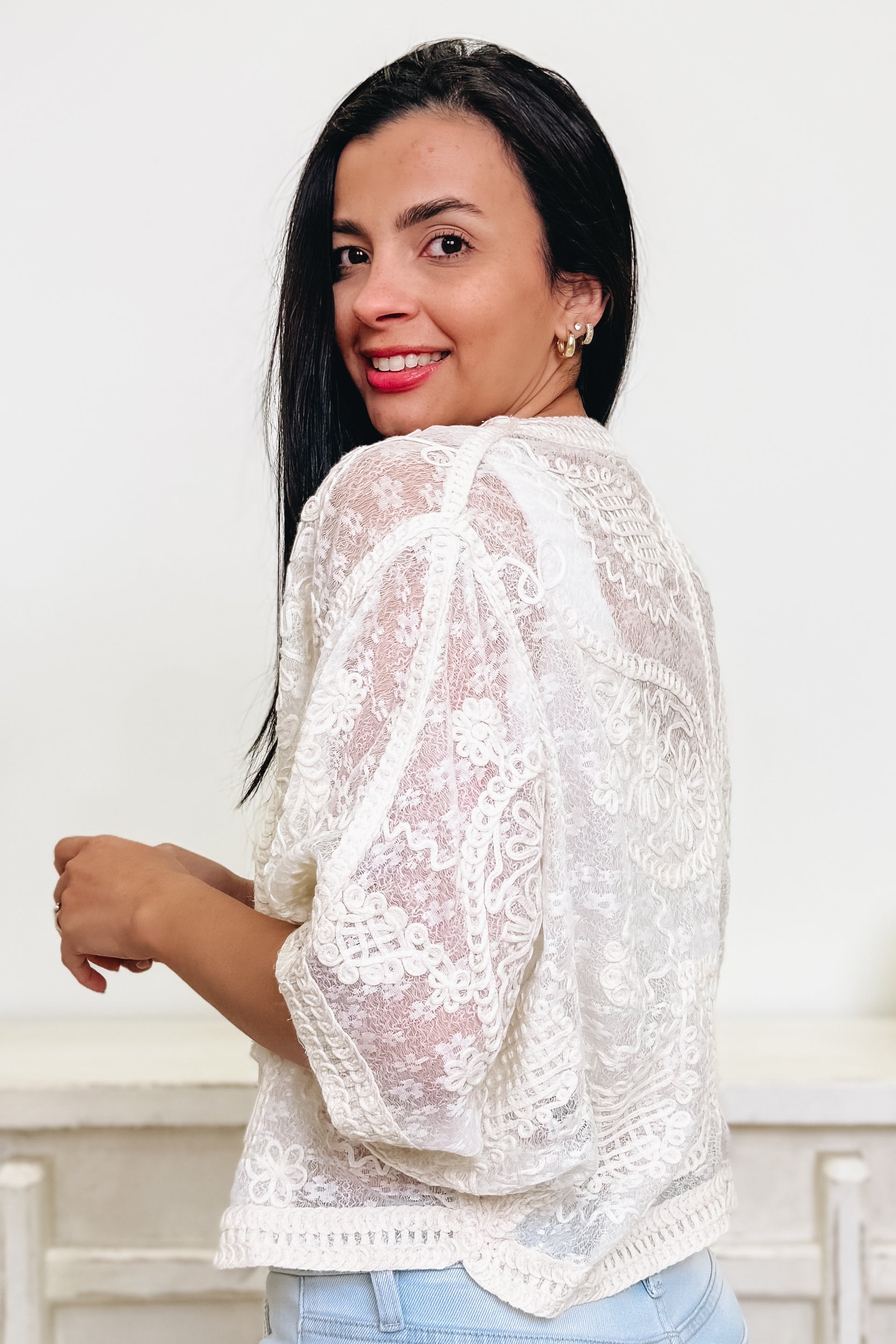 Wing Woman Crochet Cardigan