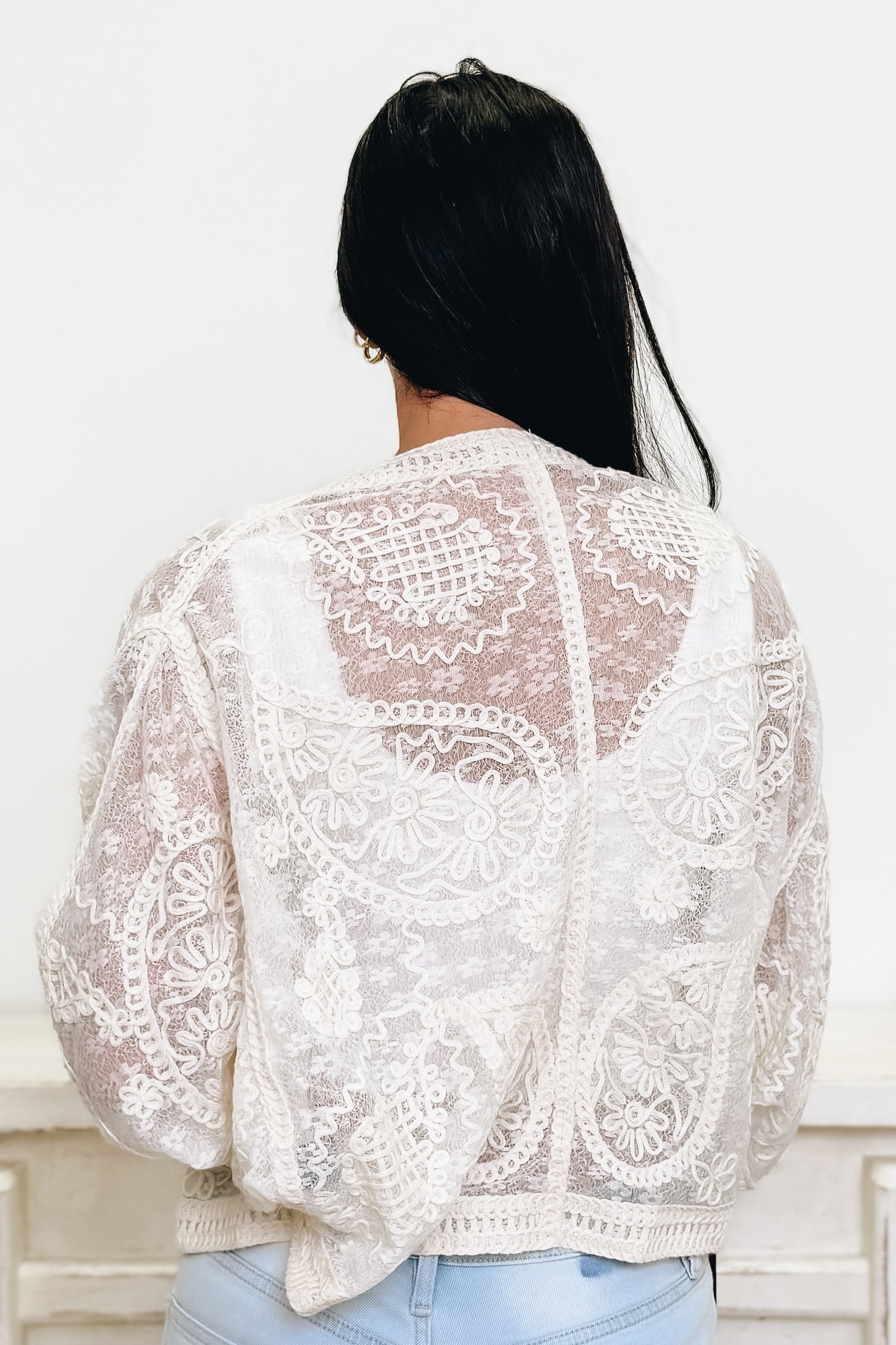 Wing Woman Crochet Cardigan