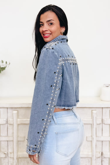 Studs & Sass Studded Denim Jacket