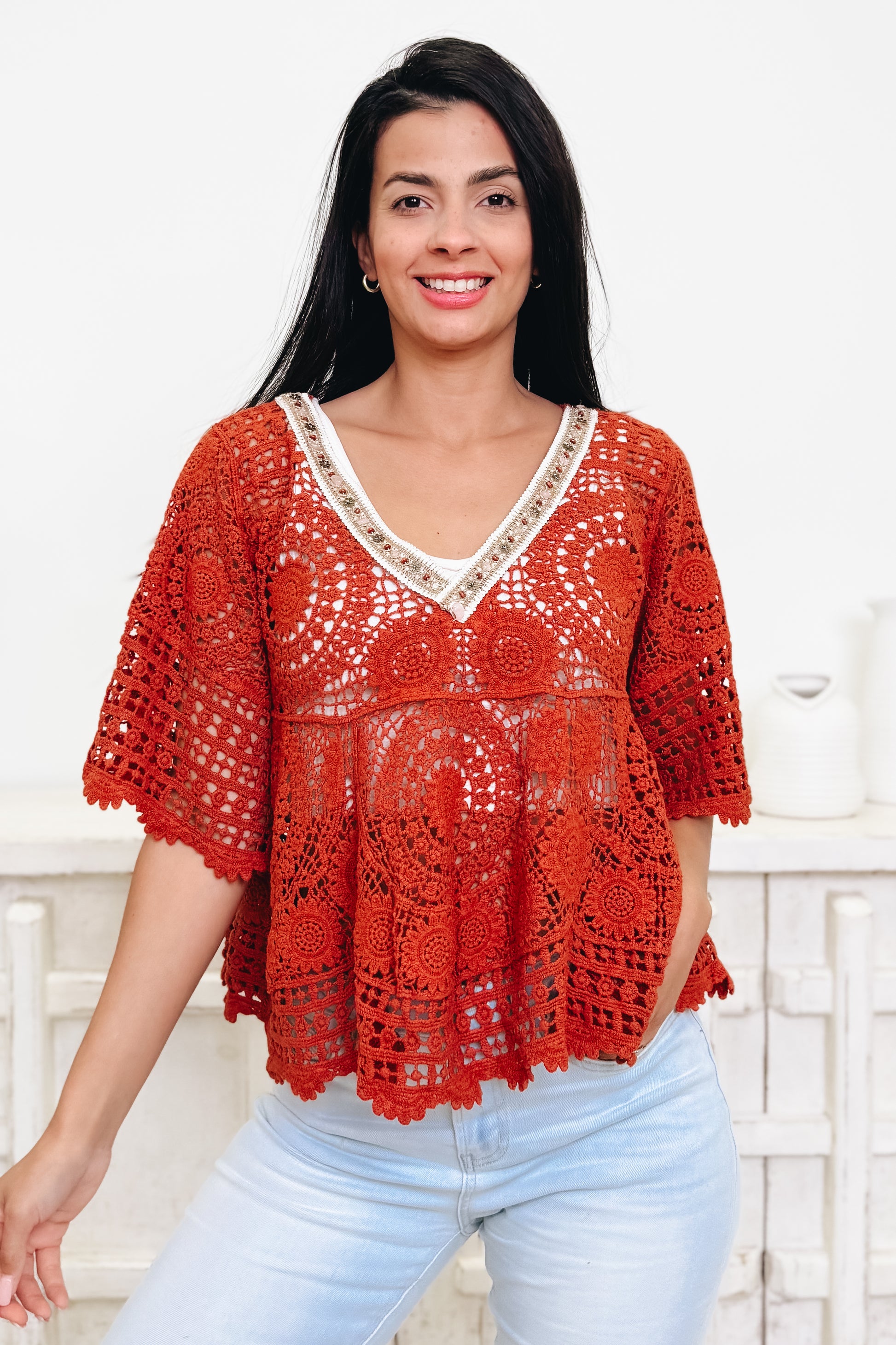 The Simply Perfect Crochet Top - 4 Colors!