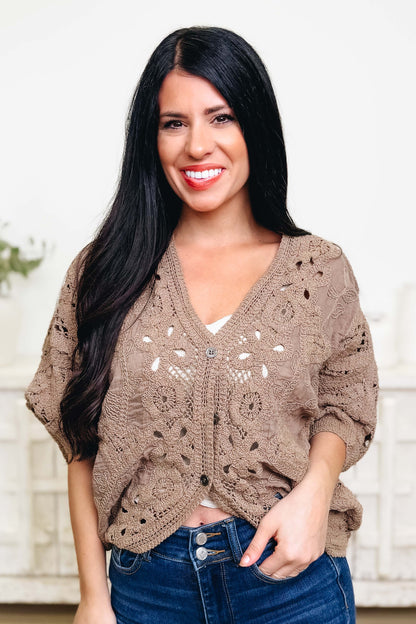 Part Of Your Plan Crochet Cardigan - 3 Colors!