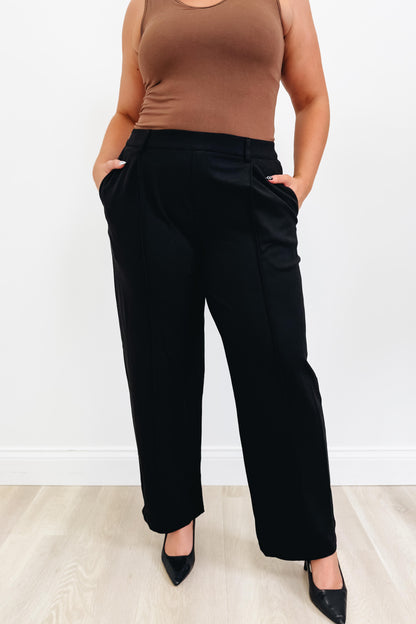 Play It Straight Pants - 2 Colors!