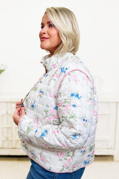 Here To Be Cute Floral Jacket