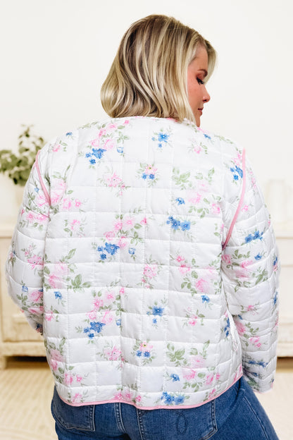 Here To Be Cute Floral Jacket