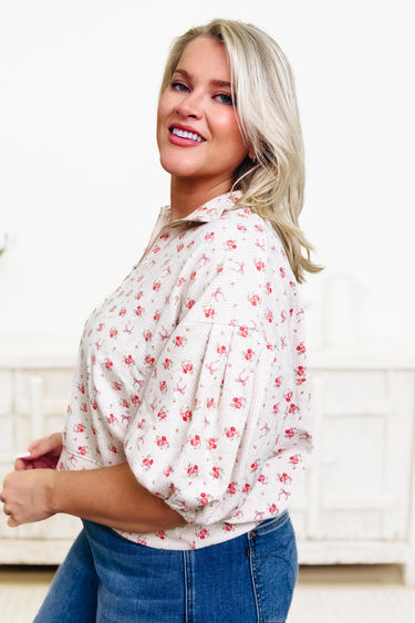 In The Air Floral Top