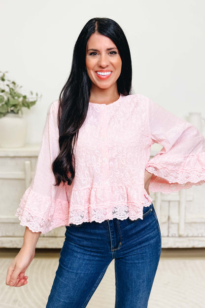 Laced With Elegance Top - 2 Colors!