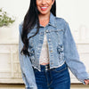 Comes As Bow Surprise Denim Jacket