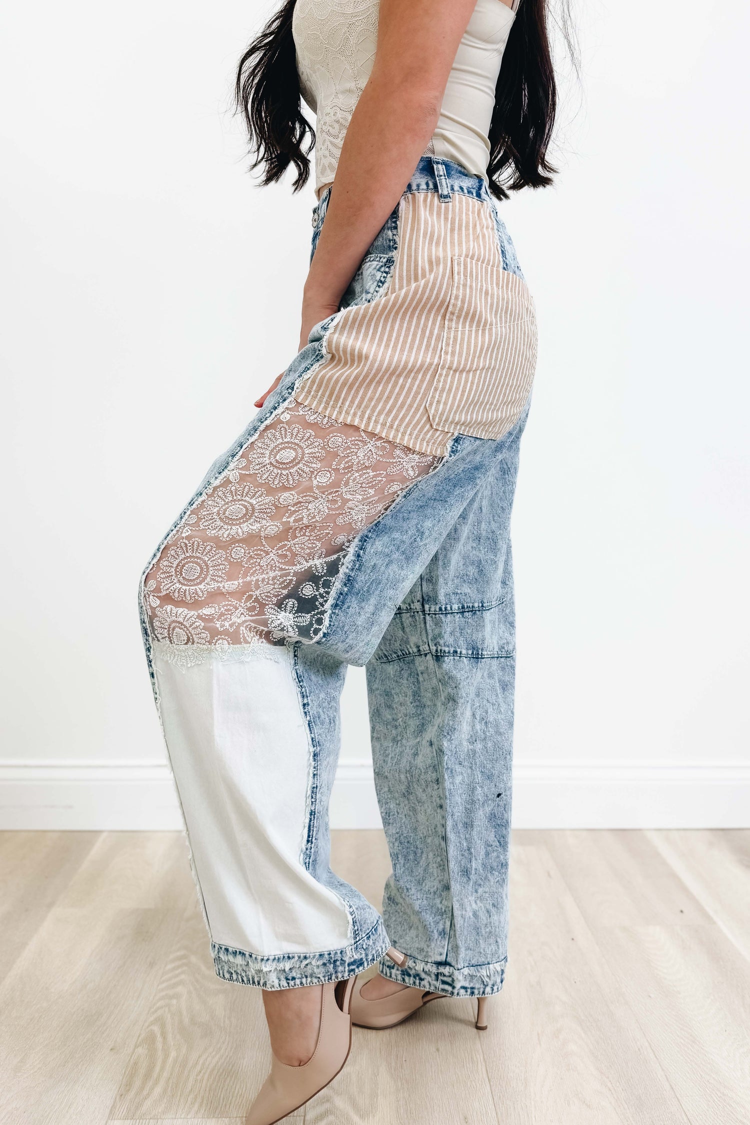 In The Patch Barrel Pants - Denim