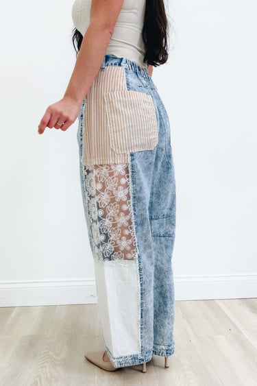 In The Patch Barrel Pants - Denim