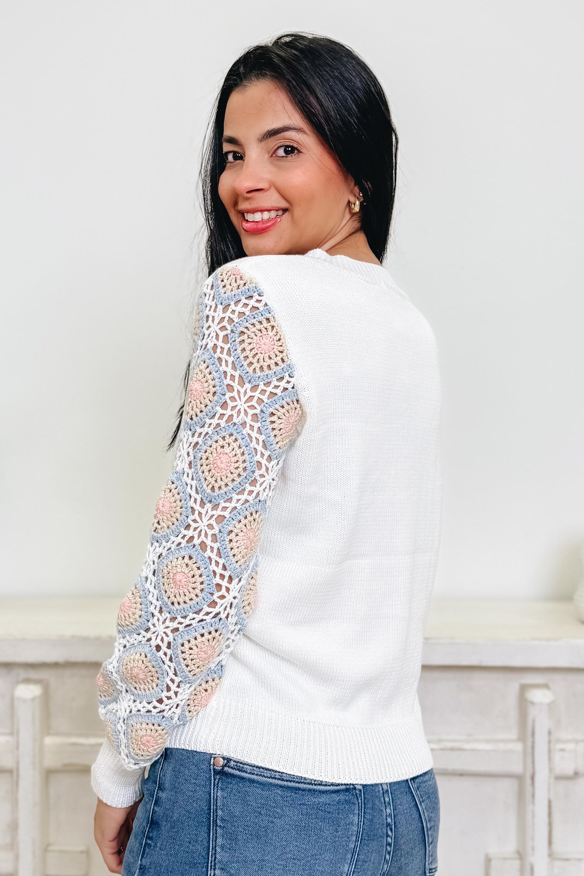 Believe & See It Sweater Jacket - Ivory