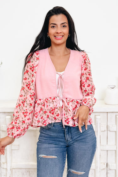 Simply Smitten Floral Top - 2 Colors!
