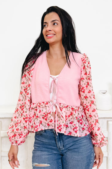 Simply Smitten Floral Top - 2 Colors!