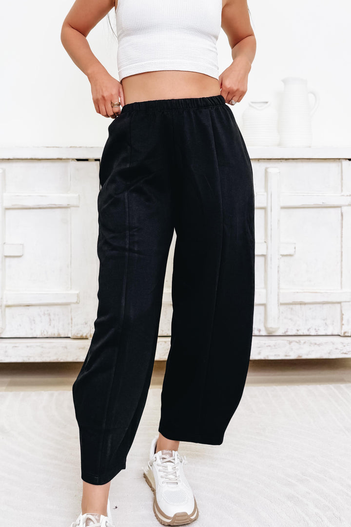 Keep It Solid Mid Rise Barrel Pants - 4 Colors!