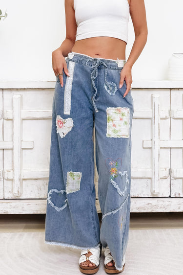 Heart Throb By Pol - Wide Leg Pants - Denim