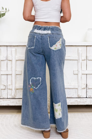 Heart Throb By Pol - Wide Leg Pants - Denim