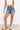 To Blessed To Stress Shorts - Denim